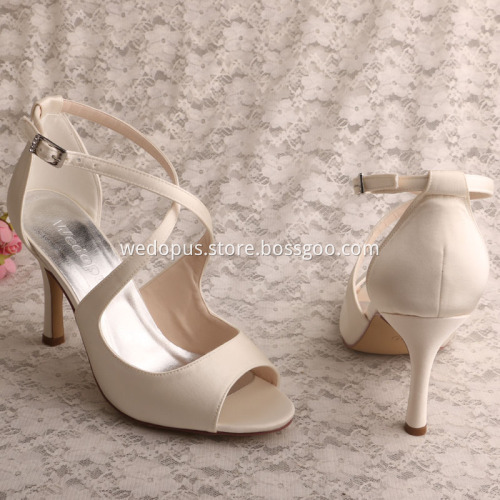 Wedding Off White Bridesmaid Shoes Sandals